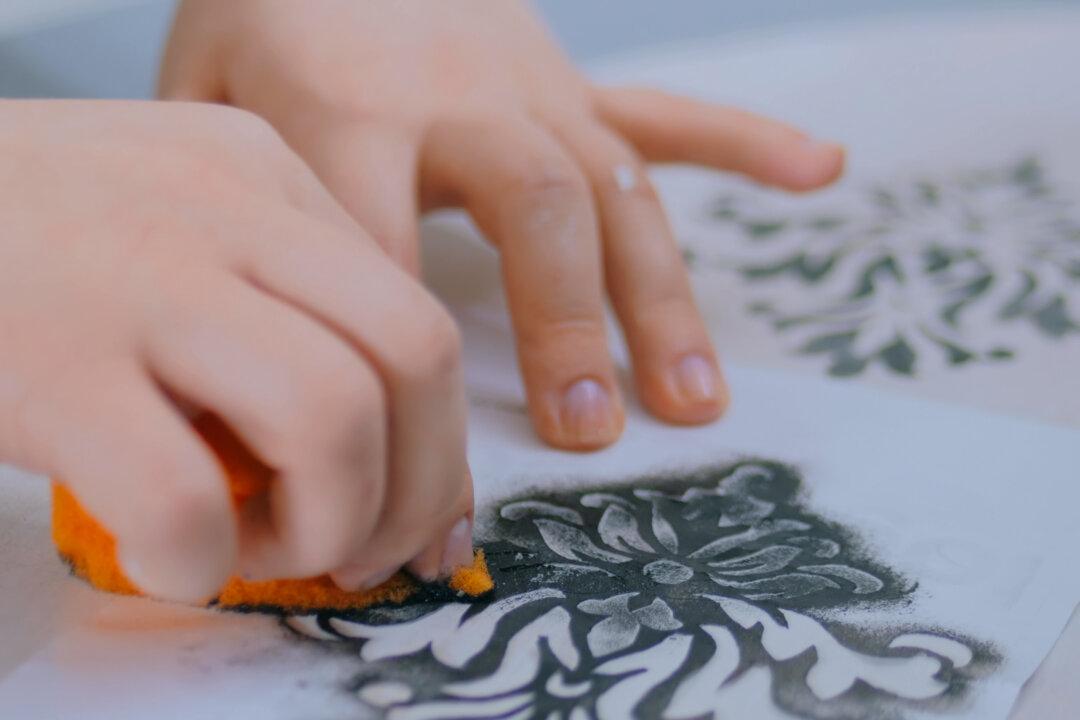 Update Kitchen Countertop With Stenciling