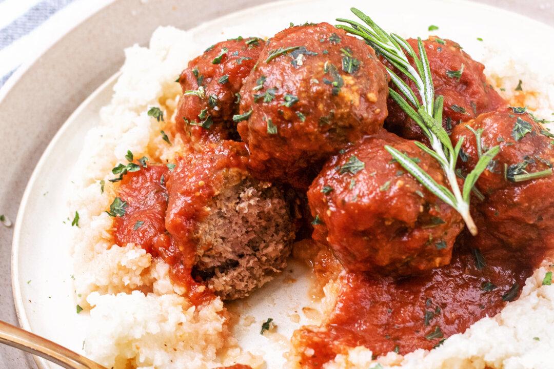 Meatballs and Cauliflower Mash