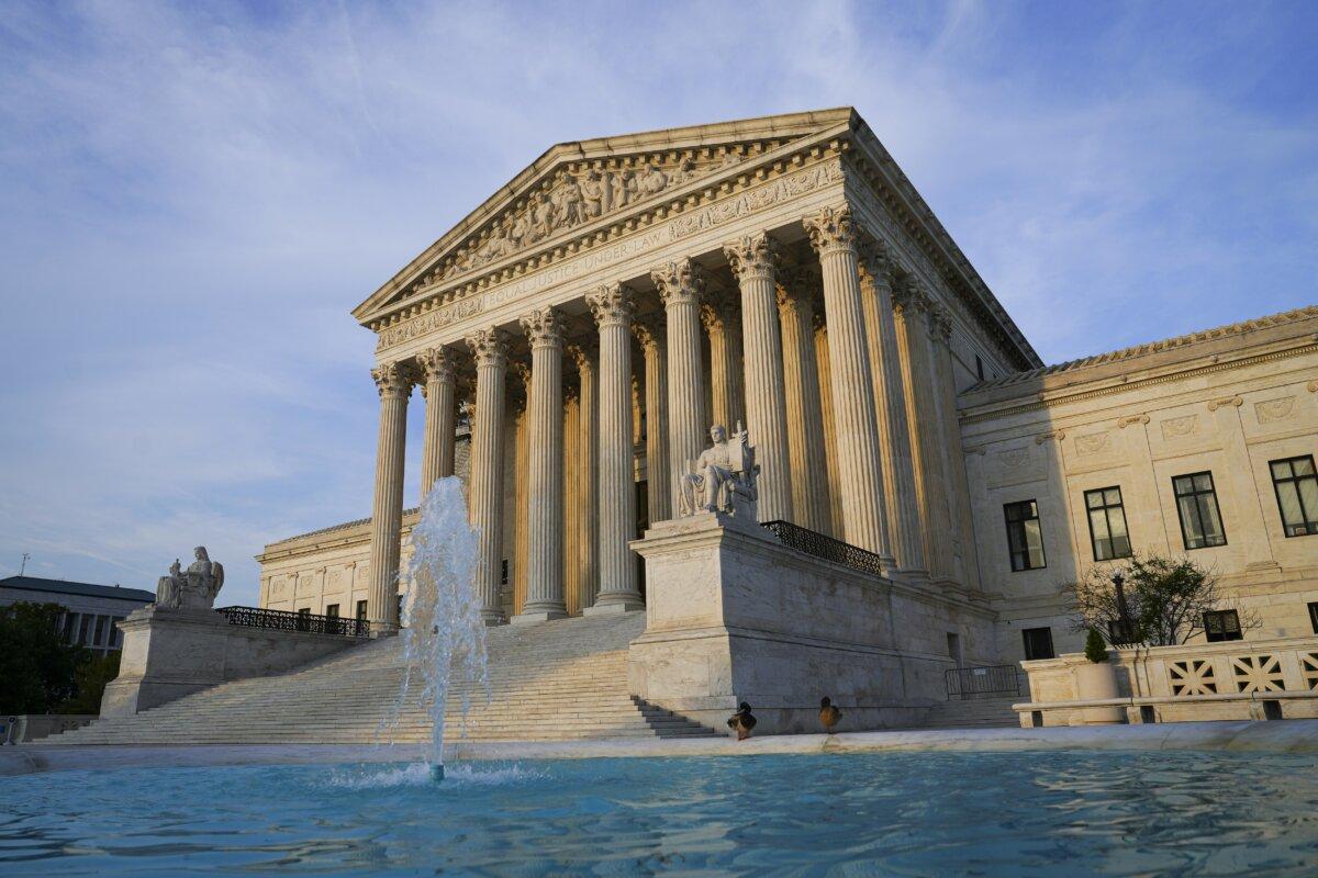 The U.S. Supreme Court in Washington, on May 12, 2023. (Madalina Vasiliu/The Epoch Times)