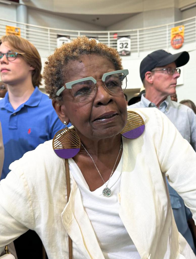 Brenda Faye Butler, 77, attended President Joe Biden's campaign rally in Detroit on July 12, 2024. (Emel Akan/The Epoch Times)