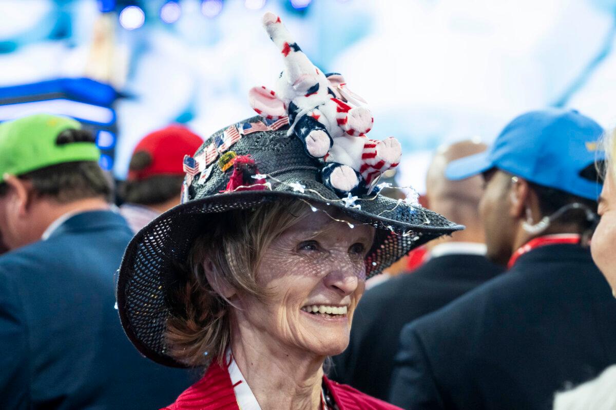 Ohio delegate Ranae Lentz at the Republican National Convention (RNC) in Milwaukee, Wis., on July 16, 2024. (Madalina Vasiliu/The Epoch Times)