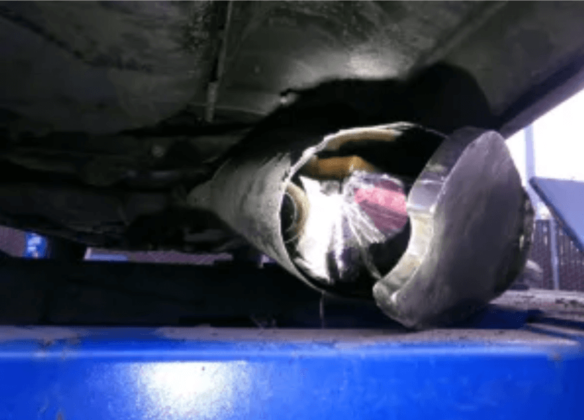Drugs Found Hidden in Vehicle’s Muffler at US–Mexico Border in San Diego