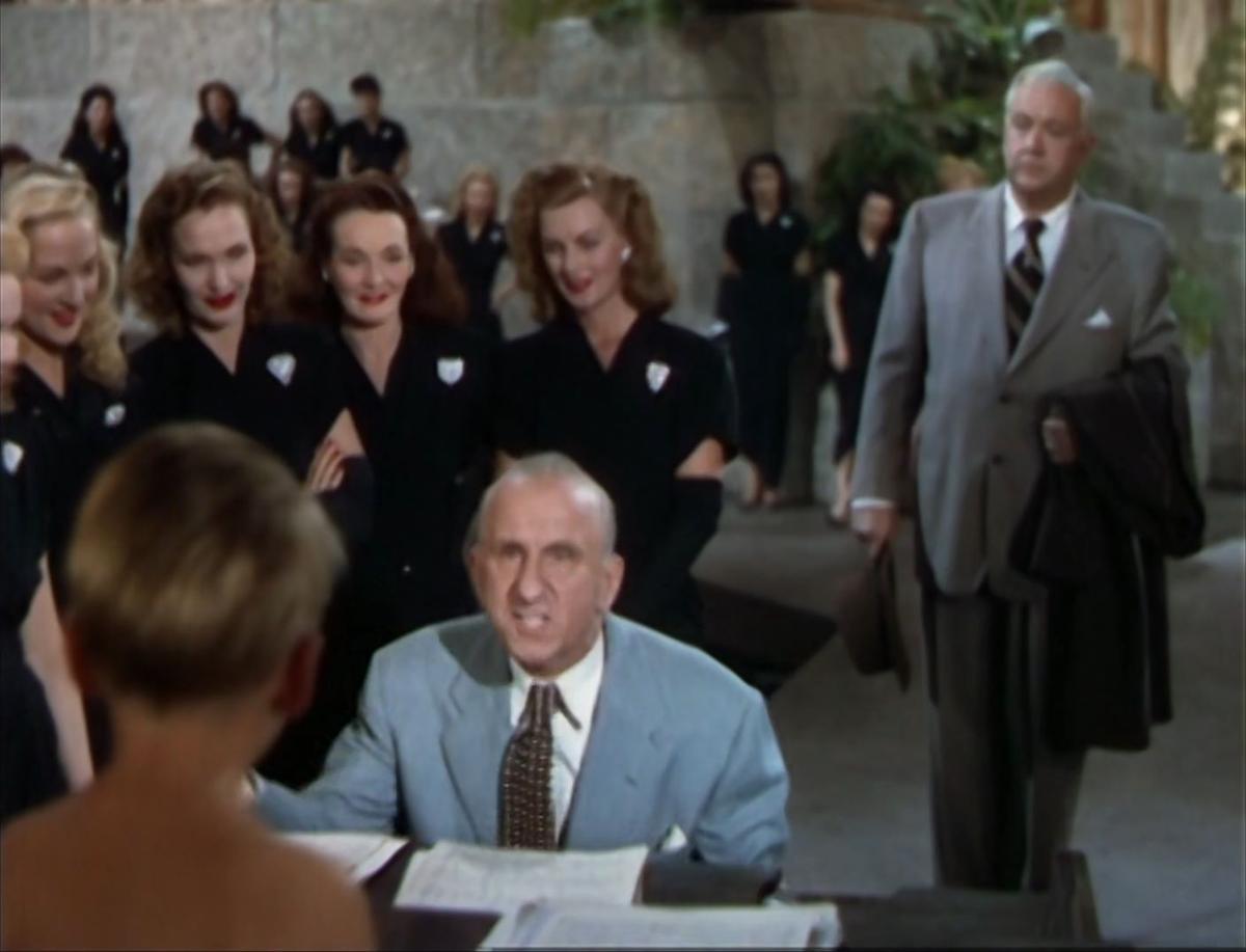 Jimmy Durante (L) and Lauritz Melchoir, in "Two Sisters From Boston." (MGM)