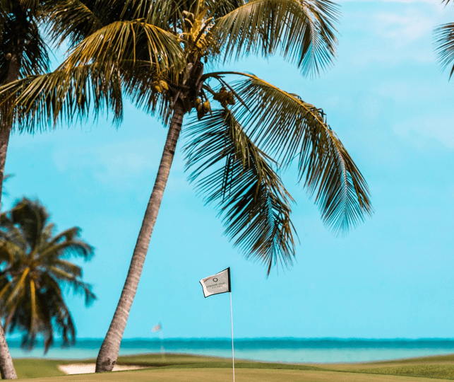 Golfers of all skill levels can play right on the beachfront. (Courtesy Hyatt Regency Grand Reserve)