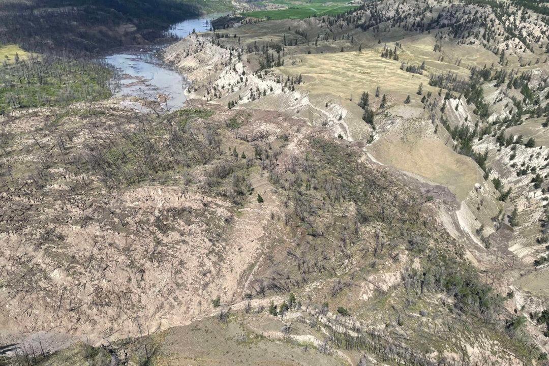 ‘Massive’ BC Landslide Clogging River Expected to Burst in Next 24 to 48 Hours