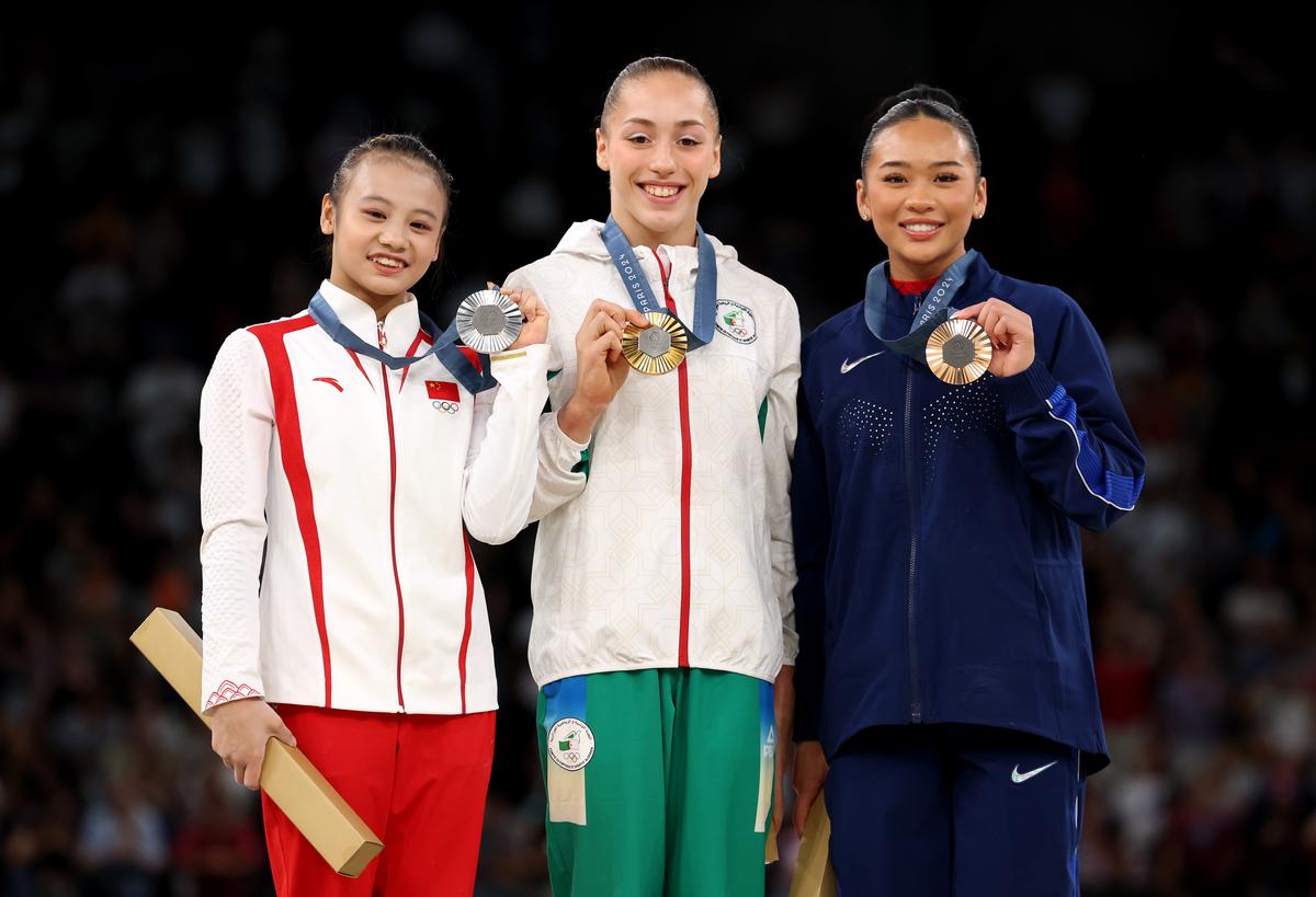 Algeria’s Kaylia Nemour Wins Gold on Uneven Bars, American Sunisa Lee Takes Bronze
