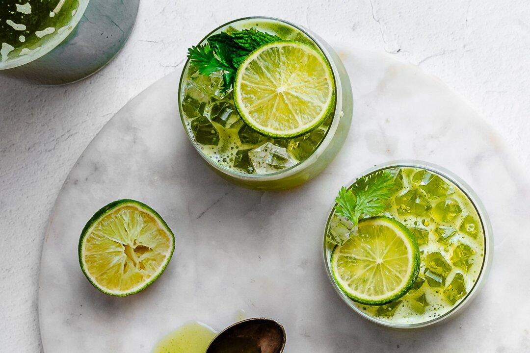 Cilantro-Mint Limeade