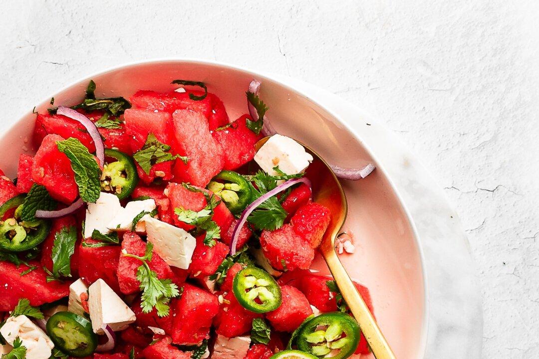 Watermelon and Feta Salad With Fresh Mint