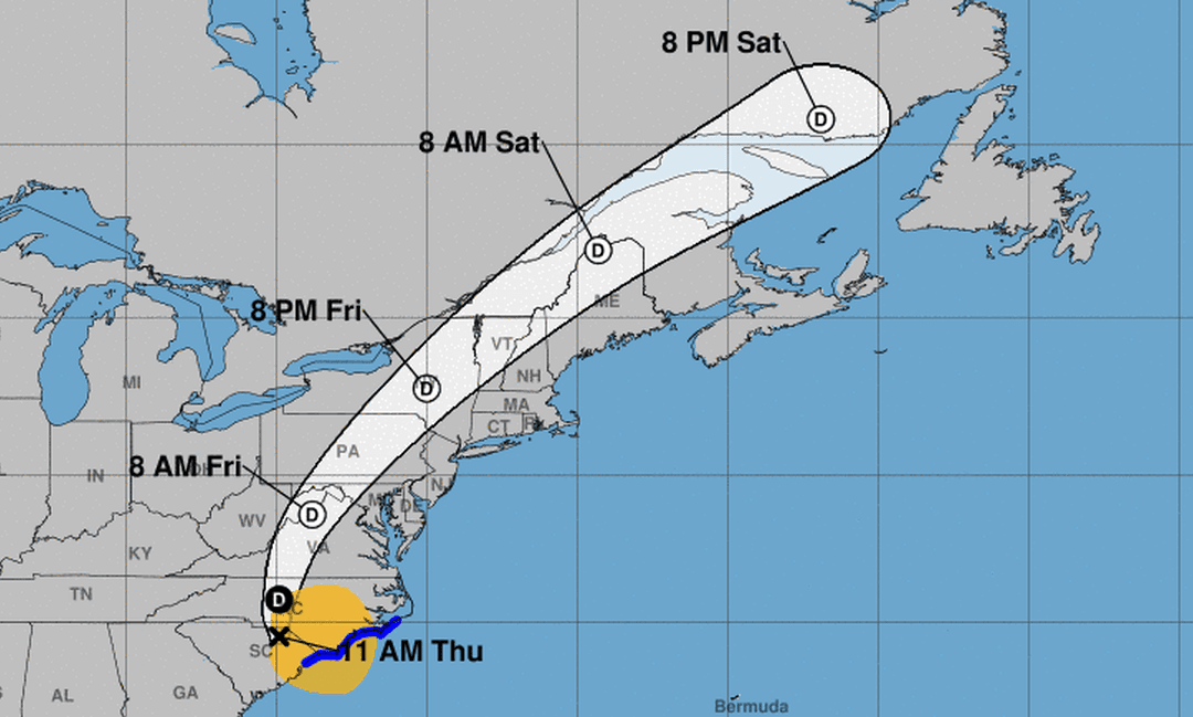 Flood Advisories Issued for Millions of Americans as Tropical Storm Moves up East Coast