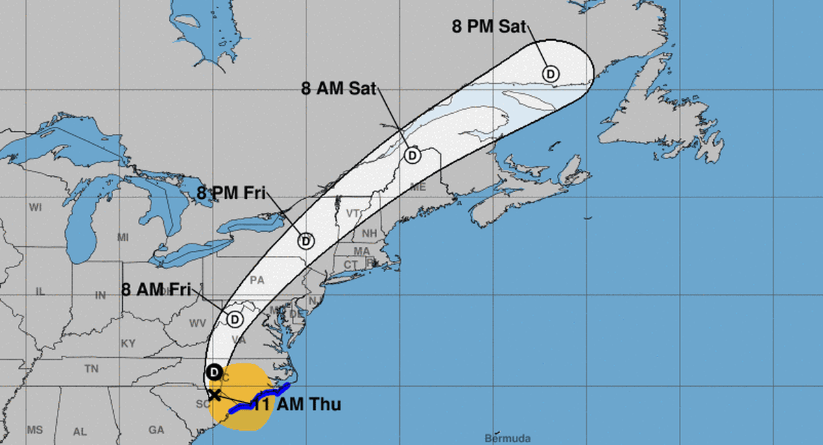 Flood Advisories Issued for Millions of Americans as Tropical Storm Moves up East Coast