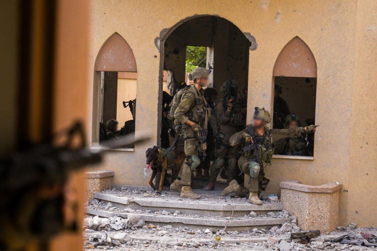 Israeli soldiers fight in Gaza on Aug. 11, 2024. (Courtesy of the IDF)