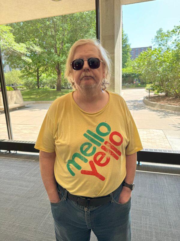 Kevin Jorgensen, a 41-year resident of Minneapolis, supported Don Samuels in the Democratic Primary for Minnesota's 5th Congressional District on Aug. 13, 2024. (Arjun Singh/The Epoch Times)