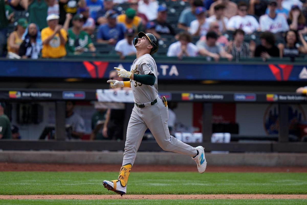 Bleday, Langeliers Lift A’s Past Mets in Longest Nine-Inning Game With Pitch Clock