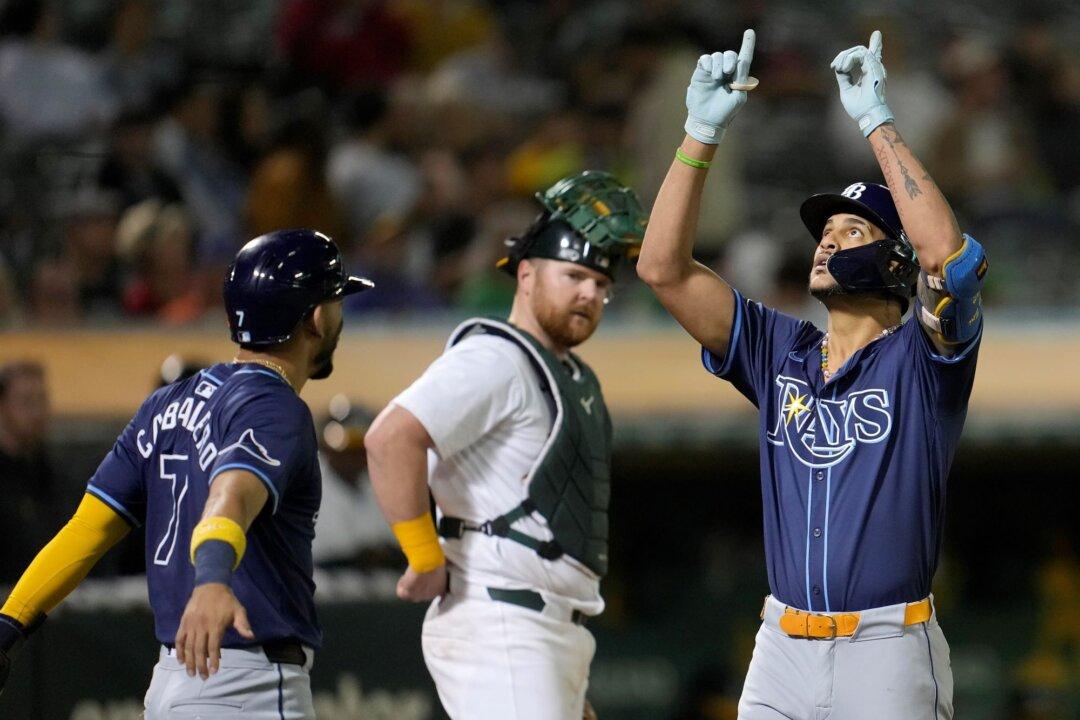Late Siri Home Run Burns A’s for Second Straight Night as Rays Win Again
