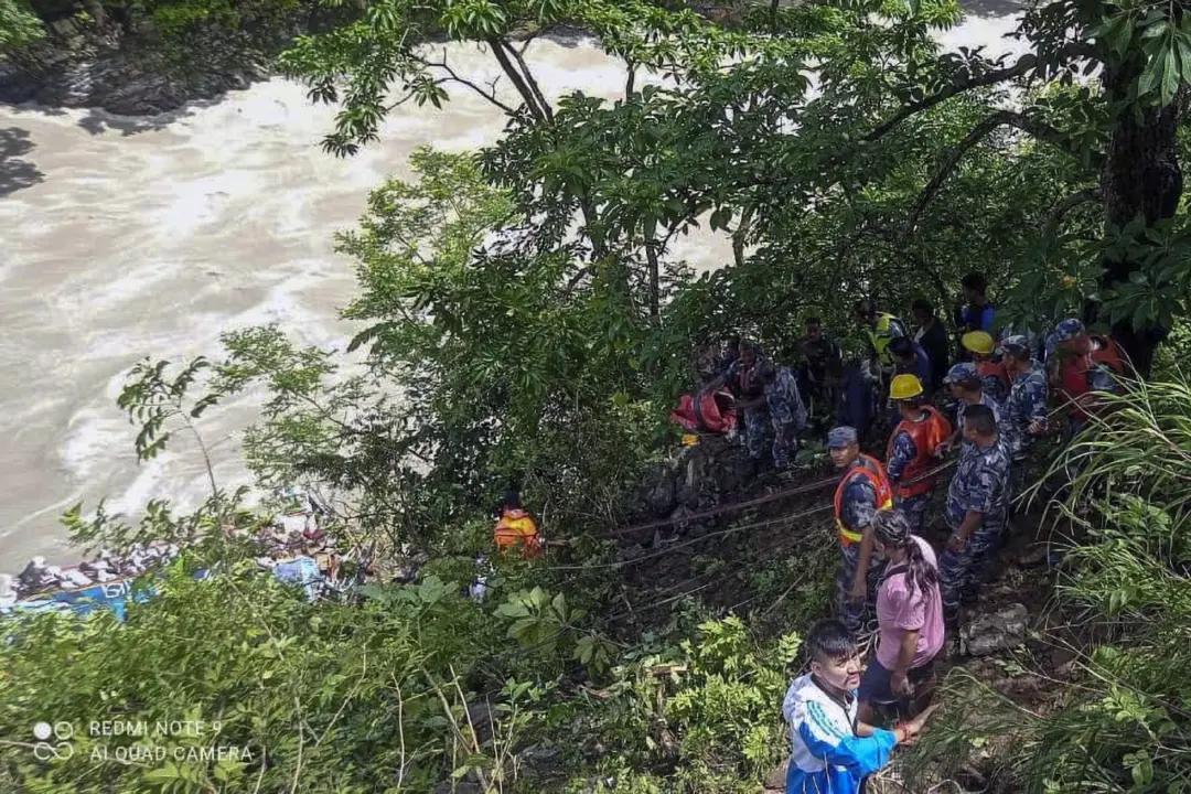27 Killed After Bus With Indian Pilgrims Drives Off Nepal Highway and Crash