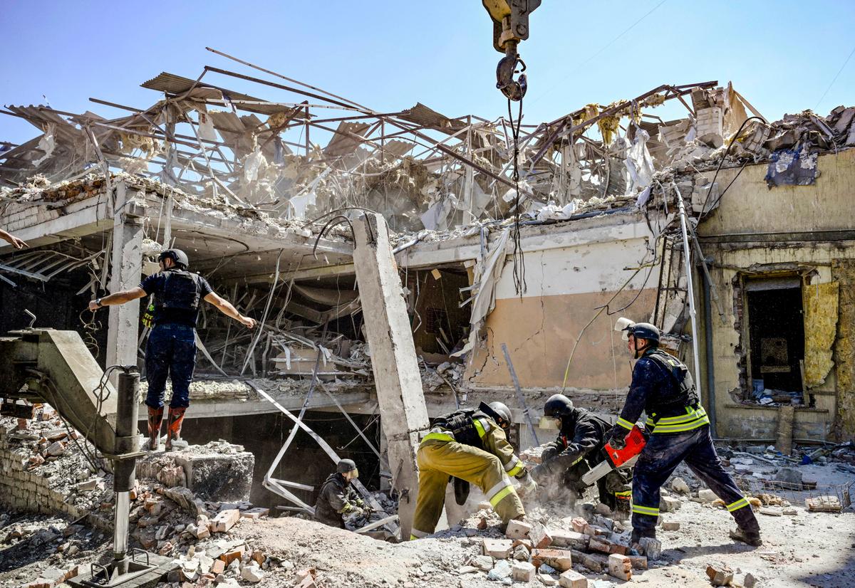 Russia Pounds Ukrainian Infrastructure in ‘Massive’ Drone, Missile Barrage