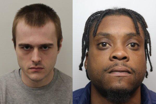 (Left) Canadian national Colin O'Dowda. (Right) U.S. national Shawn Damari Ross. Both were arrested with suitcases full of cannabis after arriving at UK airports this year. (National Crime Agency)