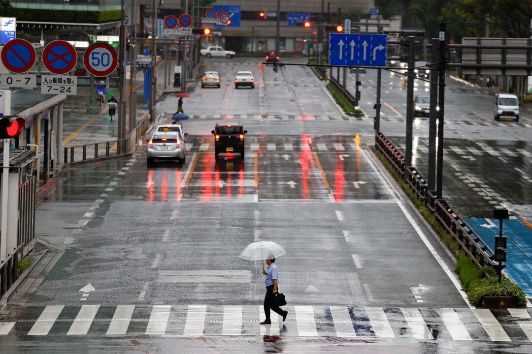 Typhoon Shanshan Brings Heavy Rain And Risk of Landslides To Japan