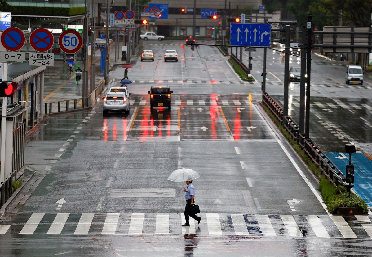 Typhoon Shanshan Brings Heavy Rain And Risk of Landslides To Japan