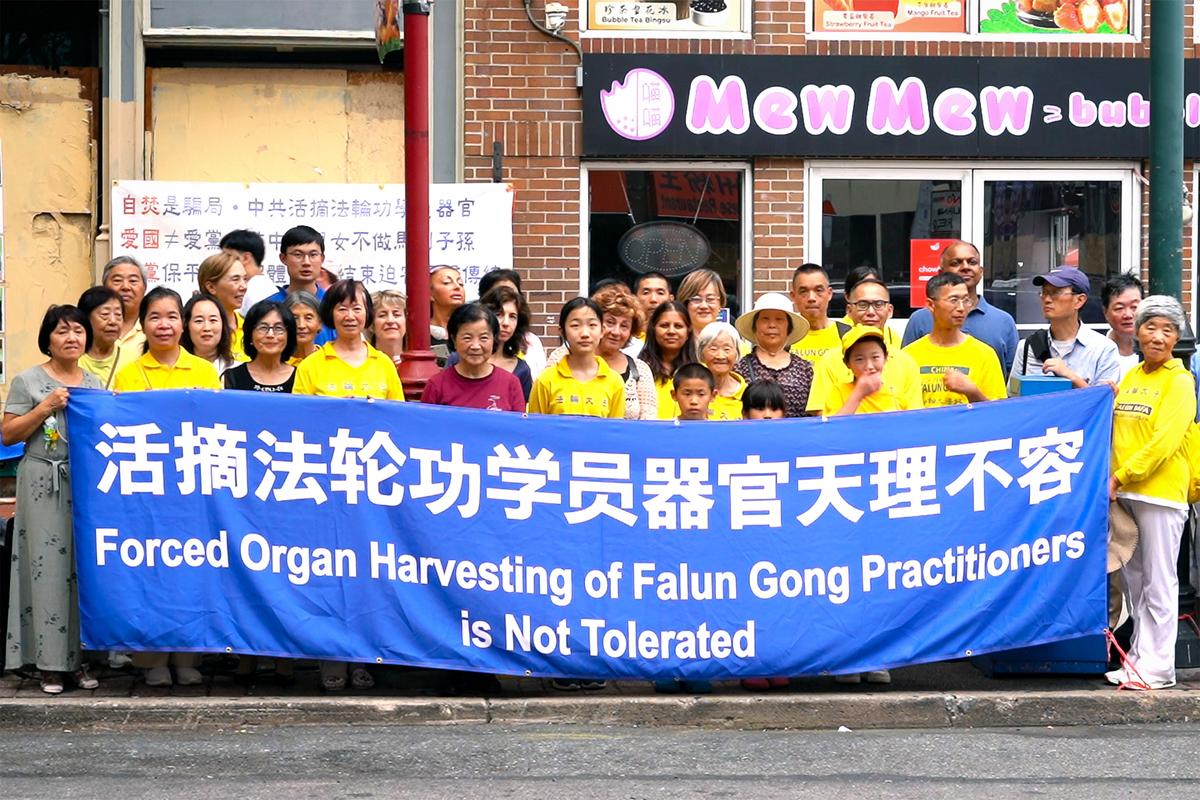Rights Advocates in Philadelphia Rally Against Forced Organ Harvesting in China