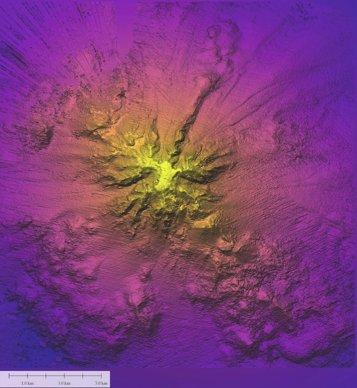 The team mapped and explored a new seamount with the remotely operated vehicle (ROV) SuBastian. (Schmidt Ocean Institute)