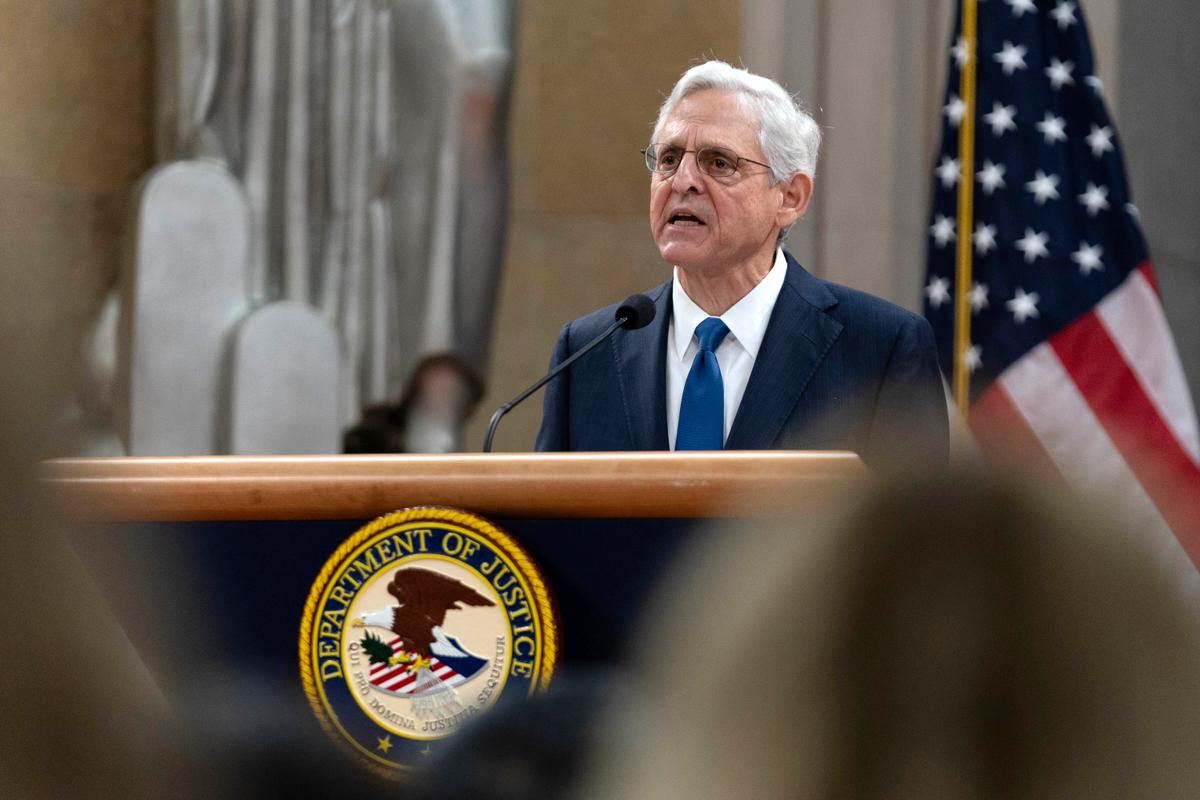 Garland Says Justice Department Won’t Be Intimidated by ‘Escalation of Attacks’