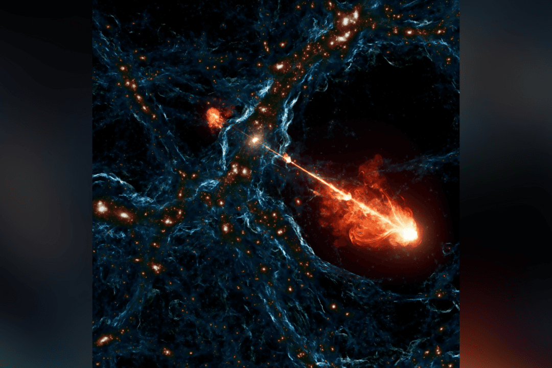 Faraway Black Hole Unleashes Record-Setting Energetic Jets