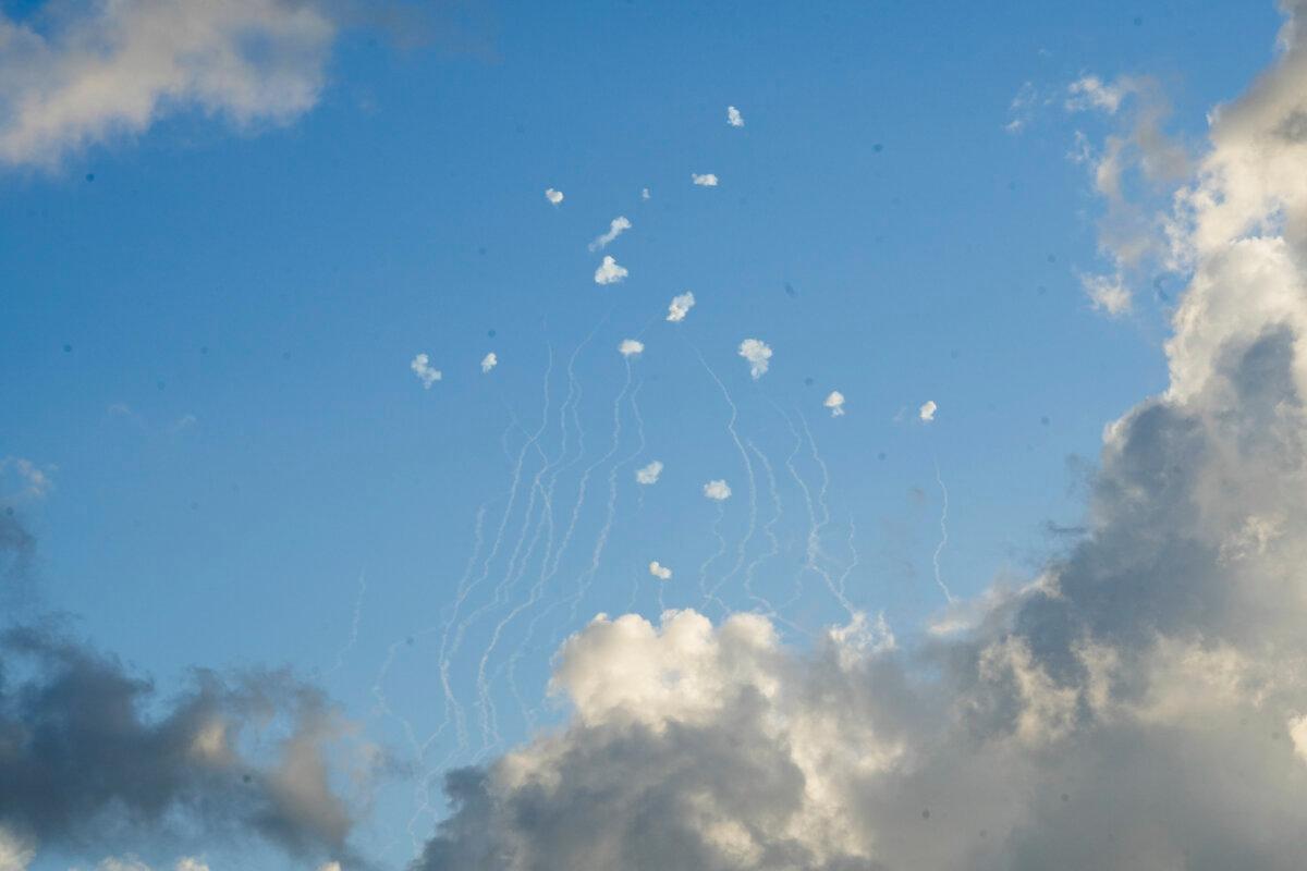 Israeli Iron Dome air defense system fires to intercept rockets that were launched from Lebanon, in northern Israel, on Sept. 22, 2024. (Baz Ratner/AP Photo)