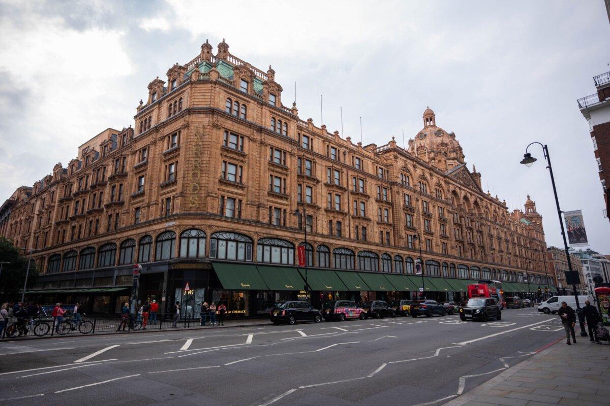 Undated file photo of Knightsbridge luxury department store Harrods in London. (PA)