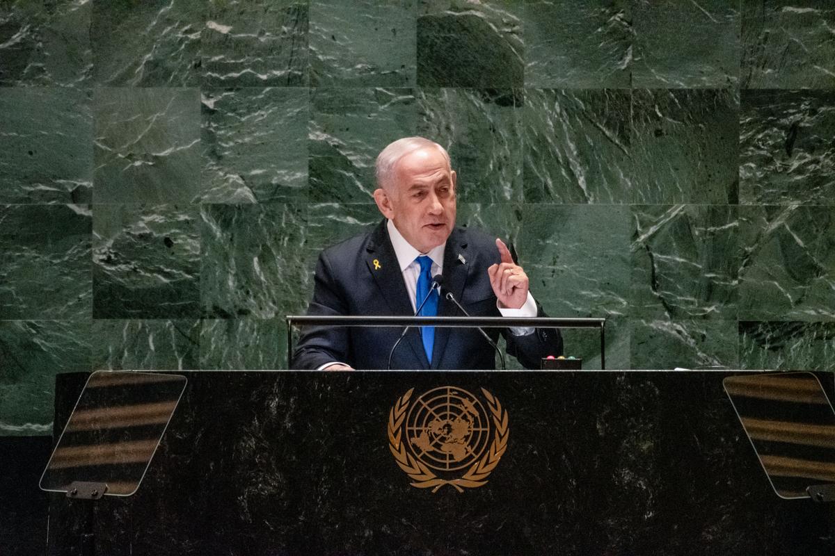 Netanyahu Vows to Continue Fight Against Hezbollah in UN Speech