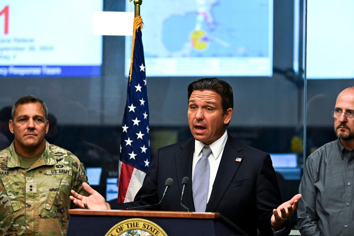 DeSantis, Florida Officials Issue Warnings to Would-Be Looters Ahead of Hurricane Milton