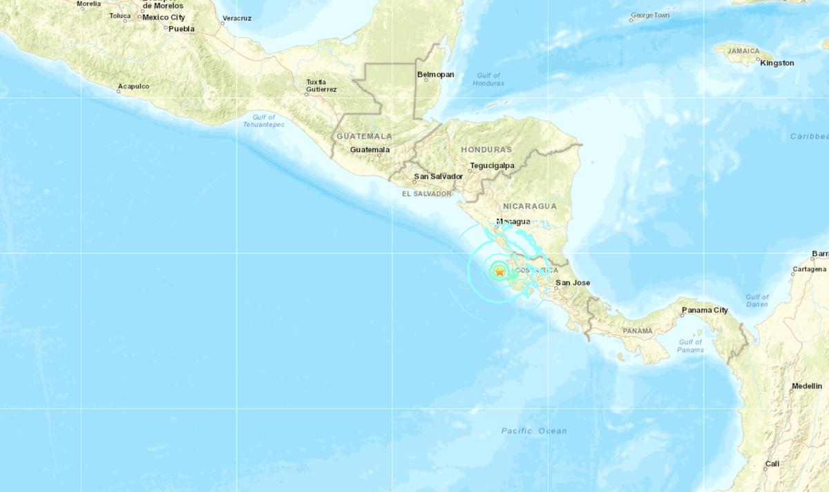 Strong Quake Hits Costa Rica’s Pacific Coast, No Damages Reported