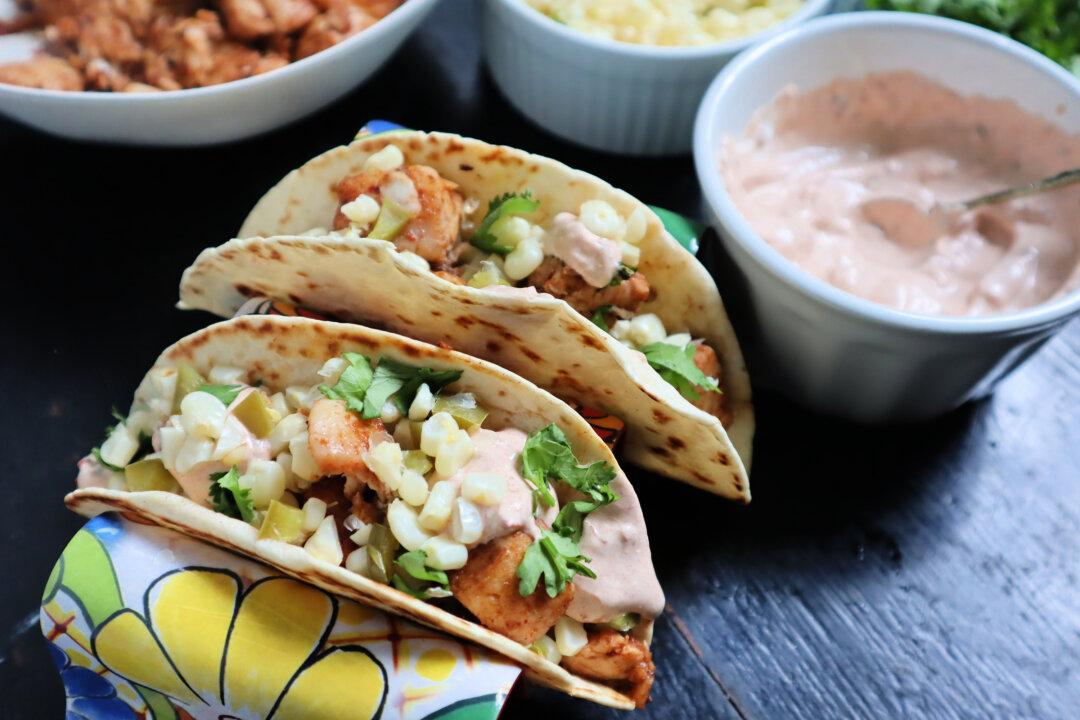 Fish Tacos With Fresh Corn Salsa Get Kick From Chipotle Crema