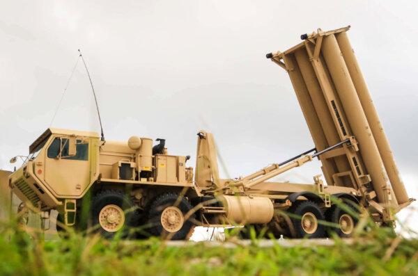 A U.S. Army Terminal High-Altitude Area Defense (THAAD) weapon system at Andersen Air Force Base in Guam on Oct. 26, 2017. (U.S. Army/Capt. Adan Cazarez/Handout via Reuters)