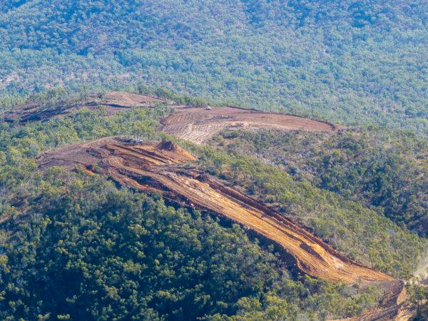 Photo of land clearing and preparation for the Clarke Creek wind farm in central Queensland, Australia. (Courtesy of Steven Nowakowski)