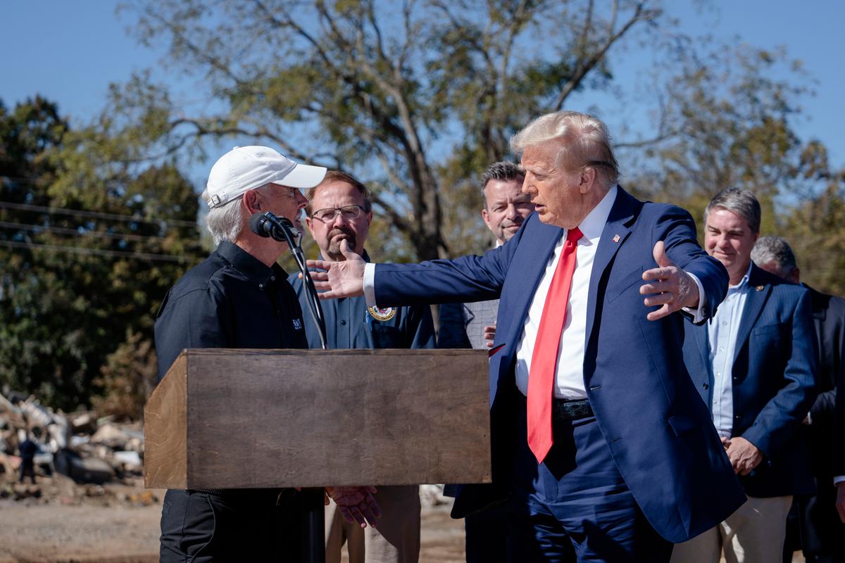 Trump Lauds North Carolinians Who Voted Early Amid Post-Hurricane Chaos