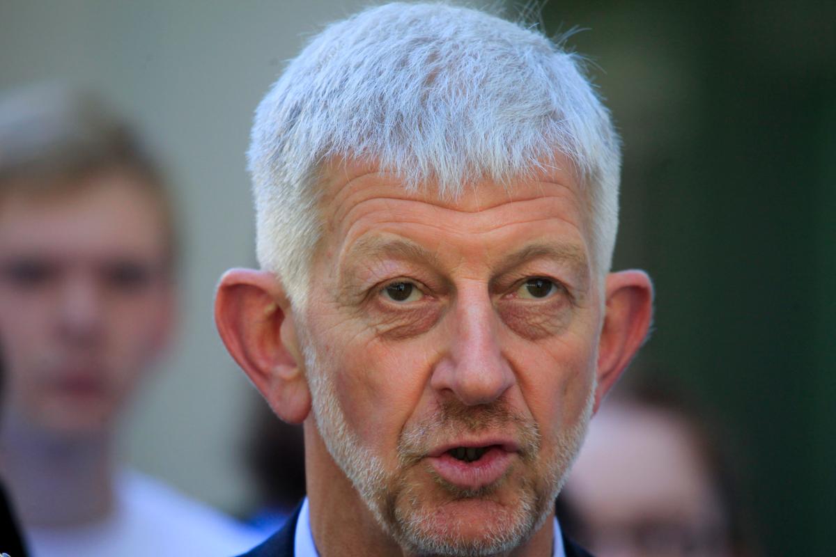 Former national secretary of the Shop, Distributive and Allied (SDA) Employees' Association, Joe de Bruyn speaks to the media at Parliament House in Canberra, Australia on April 10, 2013. (AAP Image/Lukas Coch)