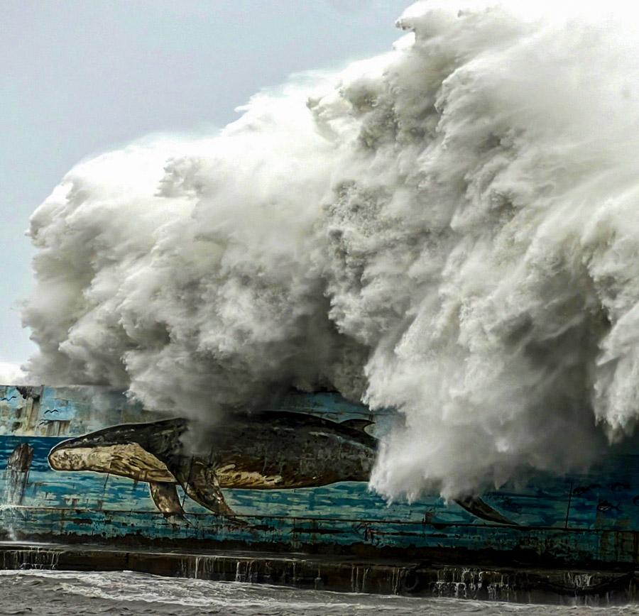 Day in Photos: Super Typhoon, North Korean Missile, and Dodgers’ Win