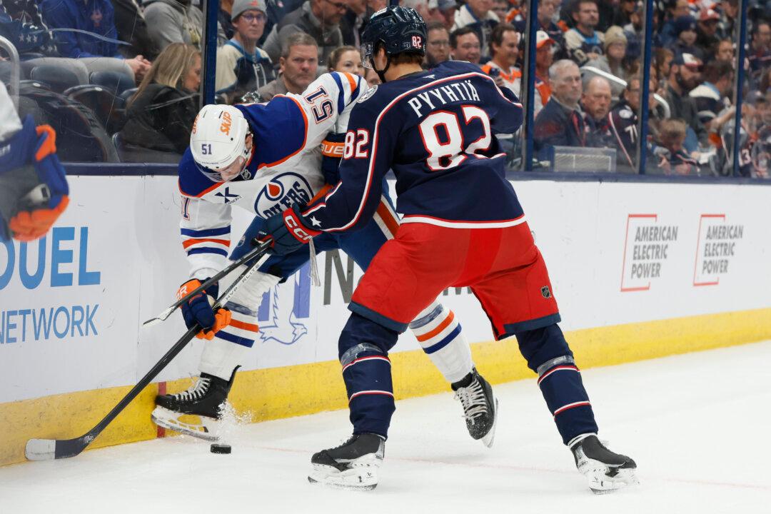 Pyyhtia Scores First NHL Goal as Blue Jackets Beat Oilers 6-1