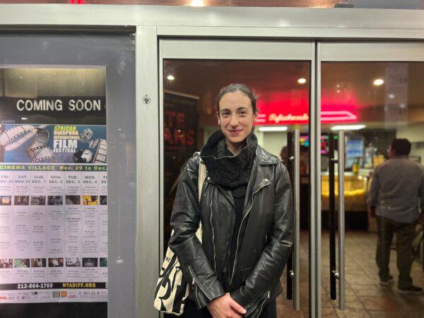 Giulia Bencini, a transplant surgeon in New York, at Cinema Village in New York City on Nov. 21, 2024. (Sarah Lu/The Epoch Times)