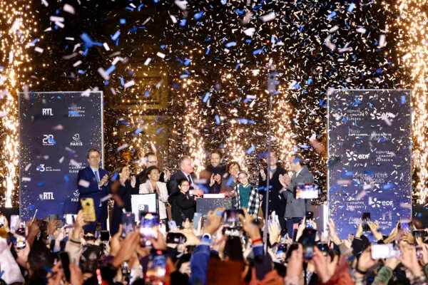 Christmas Lights Unveiled Along Champs-Élysées in Paris