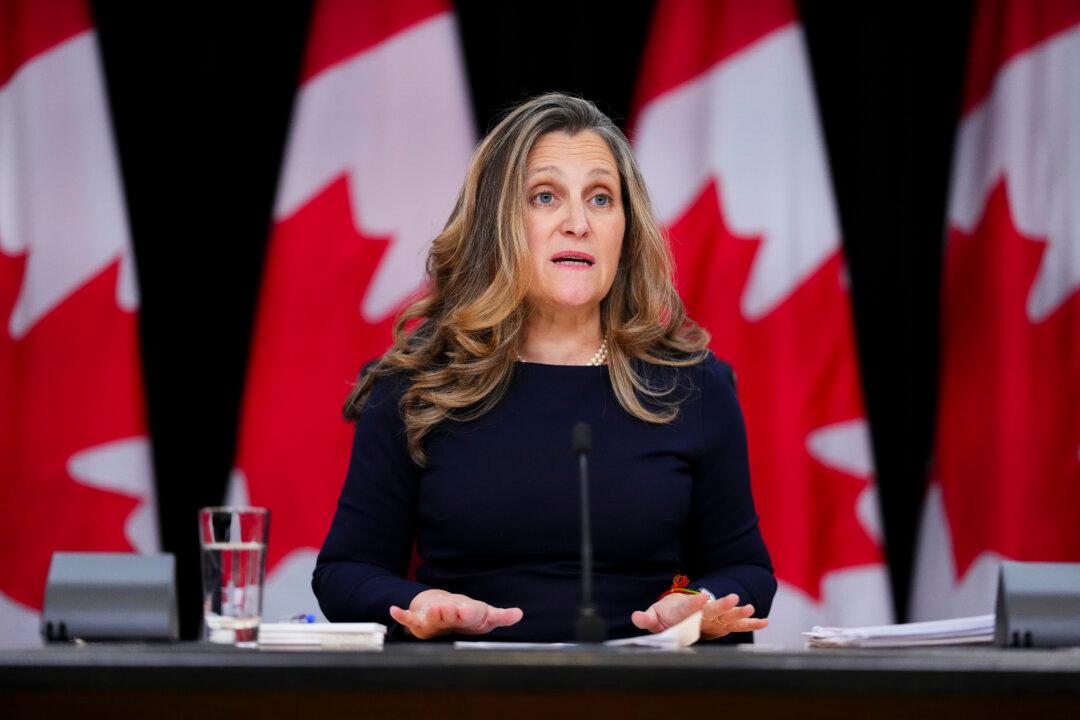 Freeland Says the Two-Month GST Holiday Is Meant to Tackle the ‘Vibecession’
