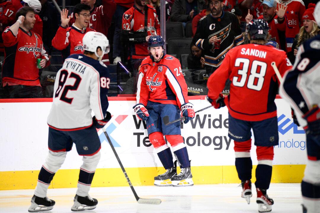 McMichael, Ovechkin Power Surging Capitals Past Blue Jackets 7–2