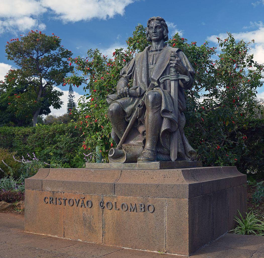 Columbus Monument in Funchal, Autonomous Region of Madeira, Portugal. (<a href="https://commons.wikimedia.org/wiki/User:%D0%92%D0%B2%D0%BB%D0%B0%D1%81%D0%B5%D0%BD%D0%BA%D0%BE">Ввласенко</a>/ <a href="Ввласенко,%20CC%20BY-SA%203.0%20%3chttps:/creativecommons.org/licenses/by-sa/3.0%3e,%20via%20Wikimedia%20Commons">CC BY-SA 3.0</a>)