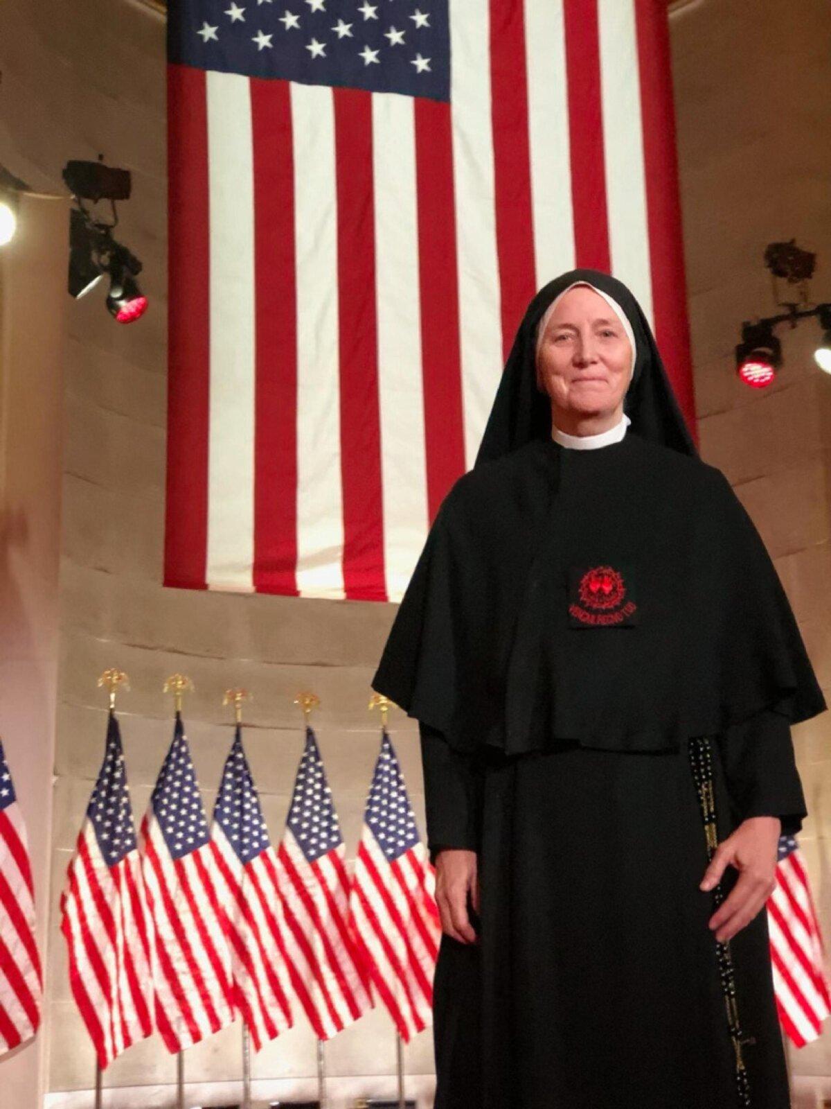 Sister Dede Byrne at the 2020 Republican National Convention. (Sophia Institute Press)