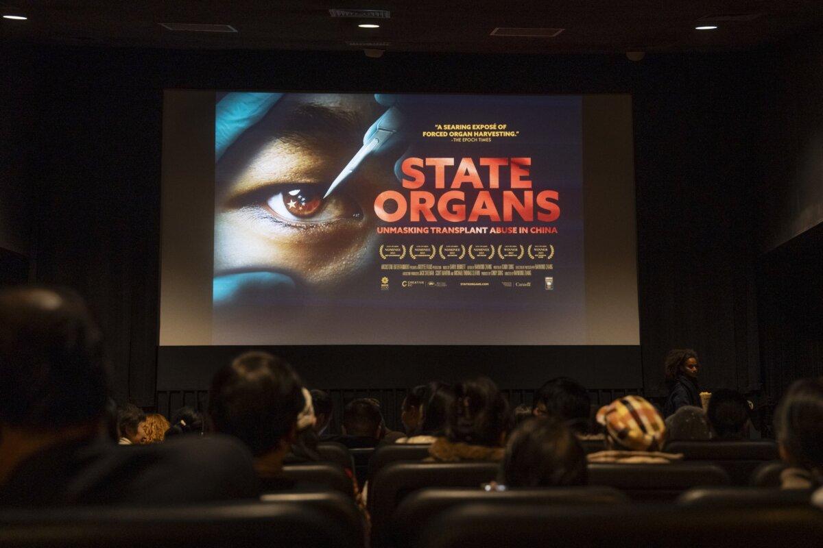 A "State Organs" at Village East by Angelika in New York City on Nov. 9, 2024. (Samira Bouaou/The Epoch Times)