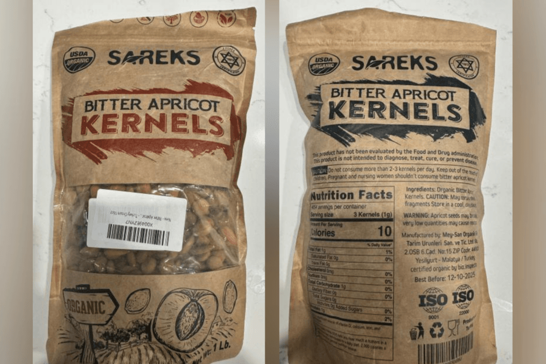 Apricot Kernel Brand Recalled Over ‘Acute’ Cyanide Poisoning Risk