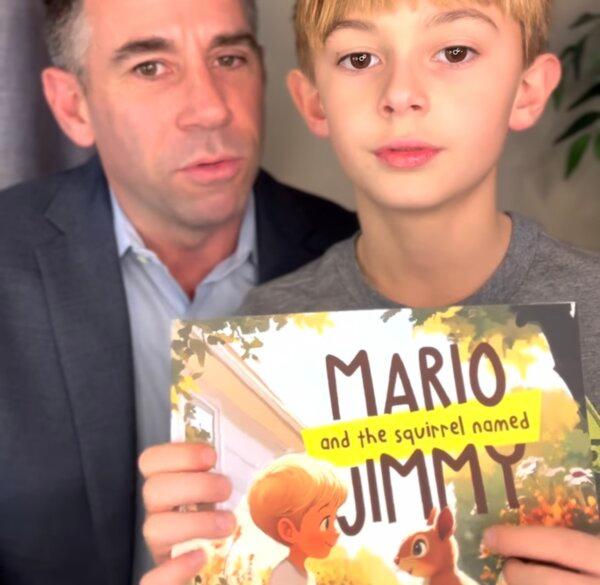 Craig Tubiolo-Syracusa and his son, Mario Tubiolo, authors of the new children's book "Mario and the Squirrel Named Jimmy." (Photo courtesy Craig Tubiolo-Syracusa)
