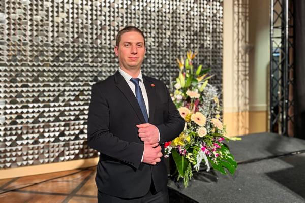 Ivaylo Gelov in Berlin. (Shi Hua/The Epoch Times)