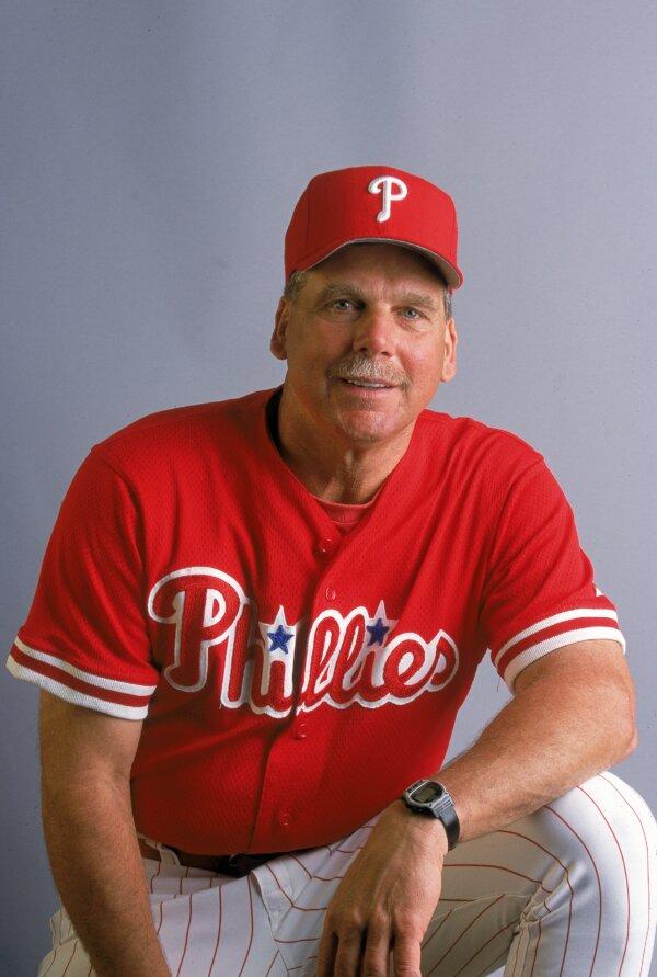 Coach Richie Hebner #7 of the Philadelphia Phillies poses for a studio portrait during Spring Training at the Jack Russell Stadium in Clearwater, Fla., on Feb. 23, 2001. (Rick Stewart/Allsport)